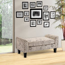 Benches, Script Upholstered Bench - Seasonal Overstock