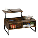 Rustic Tigerwood Lift Top Coffee Table - Seasonal Overstock