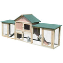 Coops & Hutches, Timberland Trove Deluxe 83" Long Run Rabbit Hutch - Seasonal Overstock