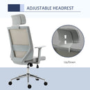 Office Chairs, Trevon High Back with Lumbar Support Mesh Task Chair Grey - Seasonal Overstock