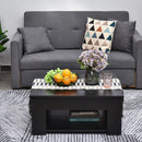 Weston Black Square Coffee Table - Seasonal Overstock