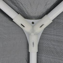 10' x 13' Party Gazebo Canopy Tent with Mesh Walls - Grey - Seasonal Overstock