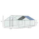 20' x 10' Steel Frame Walk-In Chicken Coop Run - Seasonal Overstock