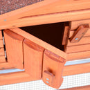 Coops & Hutches, Cozy Loft Rabbit Hutch Hen House 5.2 x 2 x 2.4ft - Seasonal Overstock