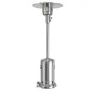 50,000 BTU Outdoor Standing Propane Patio Heater with Wheels - Silver - Seasonal Overstock