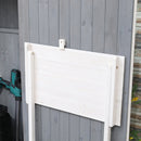 52" x 20" Grey Wood Garden Storage Shed with Shelves - Seasonal Overstock