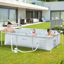 Pools, 8.3' x 5' Above Ground Swimming Pool with Pump & Filter 26" Deep - Grey - Seasonal Overstock