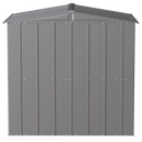 6' x 5' Arrow Classic Steel Storage Shed - Charcoal - Seasonal Overstock