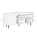 Azel White 50" TV Console Stand - Seasonal Overstock