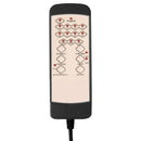 Maverick Luxury Executive Chair with Vibration Massage and Reclining - Grey Microfiber - Seasonal Overstock