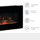Fireplaces, 36" Wall Mounted Electric Fireplace with Heat - Seasonal Overstock