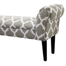 Benches, Upholstered Grey Bedside Bench - Seasonal Overstock