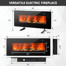 Fireplaces, 42" Electric Fireplace Wall Mounted or Free Standing with Remote - Seasonal Overstock