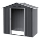 6.5' x 3.5' Steel Metal Storage Shed - Dark Grey - Seasonal Overstock