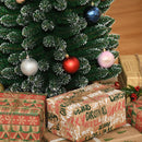 Christmas Trees, 6ft Artificial Snow Dipped Narrow Space Christmas Tree - Seasonal Overstock