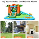 Bouncy Castles, 8-in-1 Tropical Paradise Bouncy Castle 14.1' x 12.3' x 6.75' - Seasonal Overstock