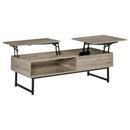 Coffee Tables, Cody Dual Lift Top Modern Coffee Table with Hidden Storage - Grey - Seasonal Overstock
