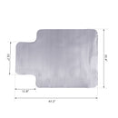 Office Accessories, Vinyl Floor Protector Mat for Desk Chairs 47 x 35in - Seasonal Overstock