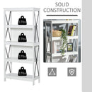 Isabel 5-Tier White Bookshelf - Seasonal Overstock