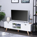 Leona 65" White Modern TV Stand - Seasonal Overstock