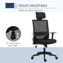Office Chairs, Trevon High Back with Lumbar Support Mesh Task Chair Black - Seasonal Overstock