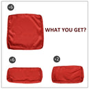 Wellington Shores 7pc Patio Sectional Replacement Cushion Covers - Red - Seasonal Overstock