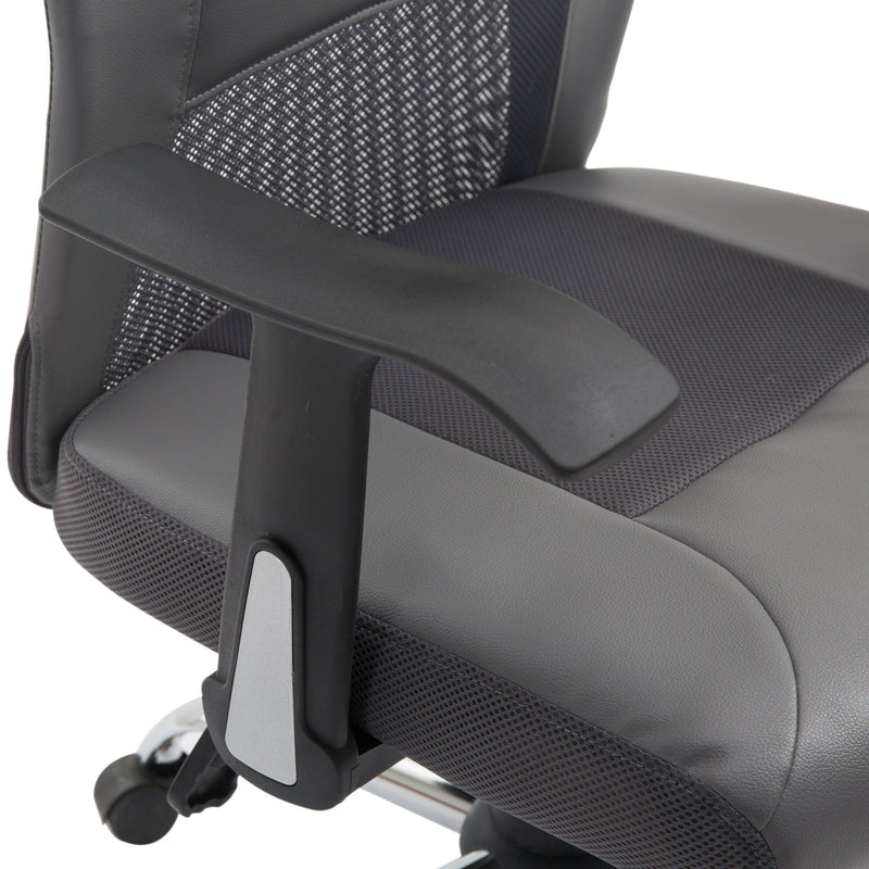 William Grey Mesh Back Adjustable Height Desk Chair - Seasonal Overstock