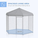 9' x 8' x 7.5' Outdoor Dog Kennel Play Pen For Dogs with Canopy