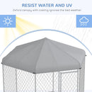 9' x 8' x 7.5' Outdoor Dog Kennel Play Pen For Dogs with Canopy