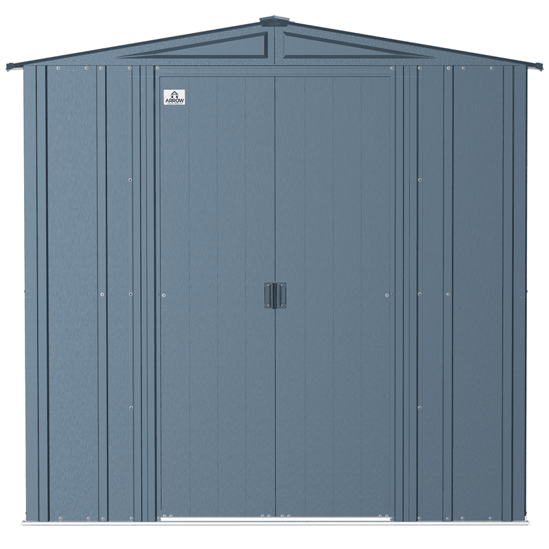 6' x 5' Arrow Classic Steel Storage Shed - Blue Grey - Seasonal Overstock