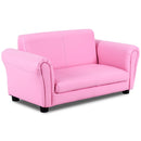 Kids Furniture, Kids Casa Kid Sized Sofa and Ottoman Set - Pink - Seasonal Overstock