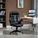 Maxwell Faux Leather Executive Office Chair - Black - Seasonal Overstock
