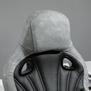 Gaming Chairs, Rowan High Back Gaming Chair with Flip Up Arm Rests - Grey - Seasonal Overstock