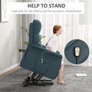 Ryder2 Powered Lift Recliner Chair Blue