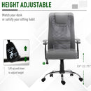 William Grey Mesh Back Adjustable Height Desk Chair - Seasonal Overstock