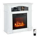 Baldwin 1400W Freestanding Electric Fireplace with Shelf - White - Seasonal Overstock