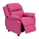 Kids Furniture, Kids Pink Reclining Arm Chair - Seasonal Overstock