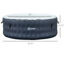 Hot Tubs, 4-6 Person Inflatable Portable Hot Tub Spa 251 Gallons - Dark Blue - Seasonal Overstock