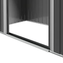 6.5' x 3.5' Steel Metal Storage Shed - Dark Grey - Seasonal Overstock