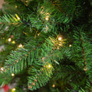 Christmas Trees, 7.5ft Pre-Lit Artificial Green Christmas Tree - Seasonal Overstock