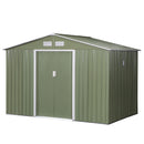 9' x 6.4' Outdoor Storage Shed - Light Green - Seasonal Overstock