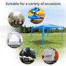 9' x 9' Party Gazebo Canopy Tent - Blue - Seasonal Overstock