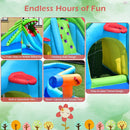 Bouncy Castles, Croco-Wild 7-in-1 Bouncy Castle Water Slide 18.7' x 16.9' x 7.9' - Seasonal Overstock