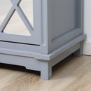 Galadriel 32" Grey 2-Door Side Bar Accent Cabinet - Seasonal Overstock