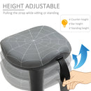 Grey Wobble Stool with Saddle Seat & Adjustable Height - 25.75" to 32.75" - Seasonal Overstock