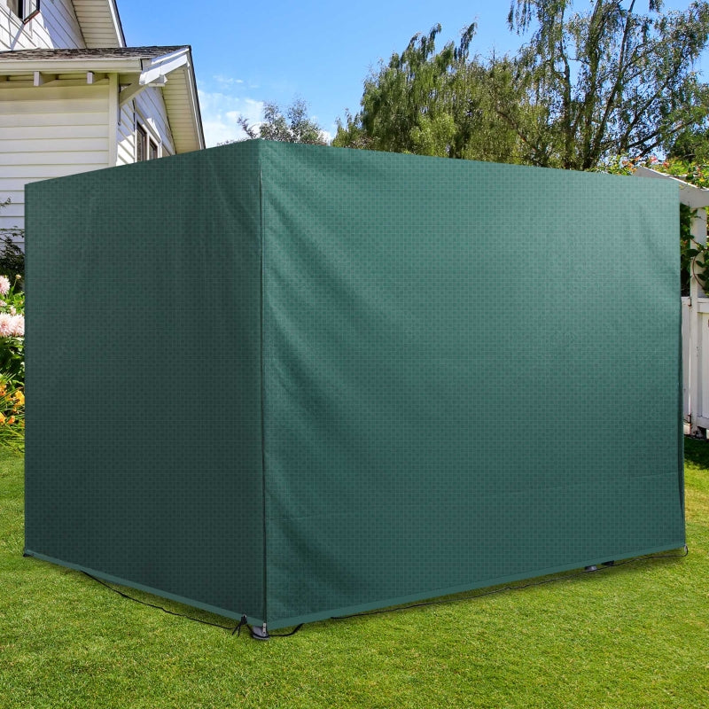 Large All Weather Patio Swing Cover 7'L x 5'W x 5'H - Green - Seasonal Overstock