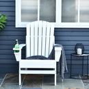 Linkin Wood Adirondack Chair in White - Seasonal Overstock