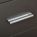 Nolan Computer Desk with Keyboard Tray Cabinet and Locked Drawer - Black - Seasonal Overstock