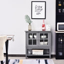 Accent Cabinets, Sina 31.5" Grey Sideboard Cabinet - Seasonal Overstock