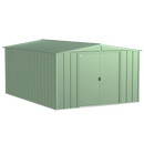 Storage Sheds, 10' x 14' Arrow Classic Steel Storage Shed - Sage Green - Seasonal Overstock